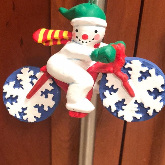 Set of 2 red and green Christmas ornaments - Picture 2 of 5